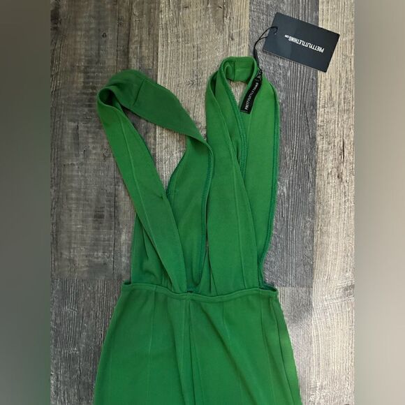 Pretty little thing green rib jumpsuit.#17 - Picture 6 of 8